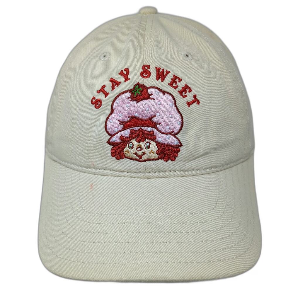 Mad Engine Baseball Cap Yellow One Size Strawberry Shortcake Stay Sweet Hat